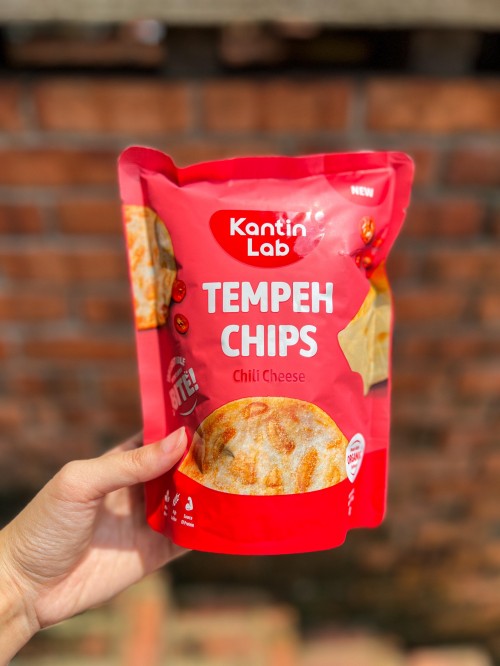 Kantin Lab Chili Cheese Flavored Tempeh Chips 40g