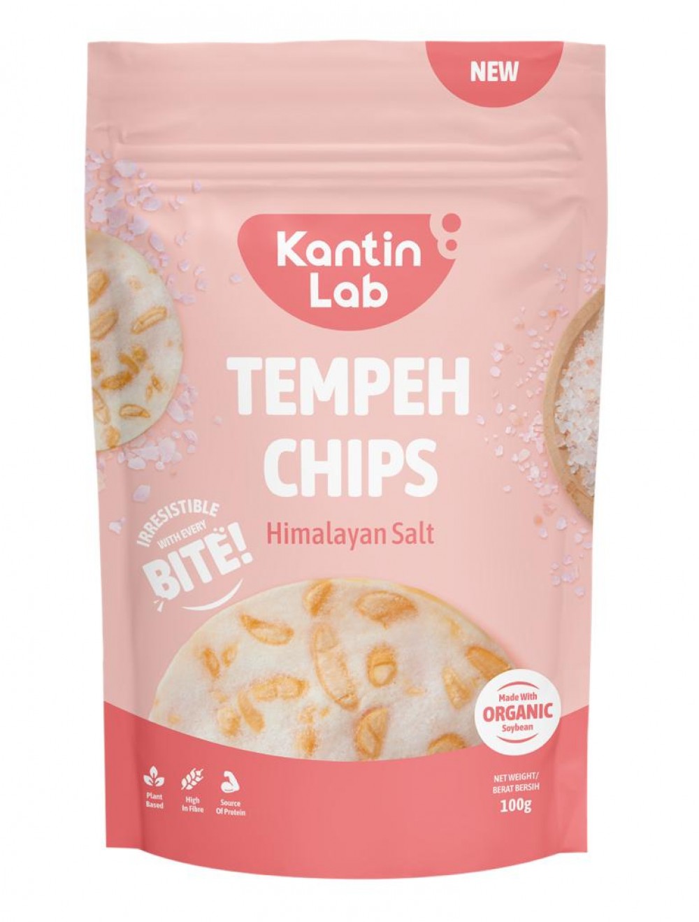 Kantin Lab Himalayan Salt Tempeh Chips 100g