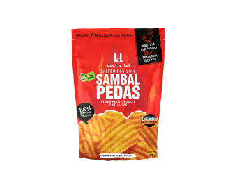 Sambal Pedas Flavored Salted Egg Crinkle Cut Chips