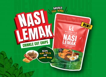 Nasi Lemak Flavored Salted Egg Crinkle Cut Chips
