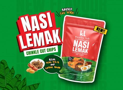 Nasi Lemak Flavored Salted Egg Crinkle Cut Chips