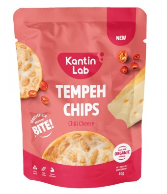 Kantin Lab Chili Cheese Flavored Tempeh Chips 40g